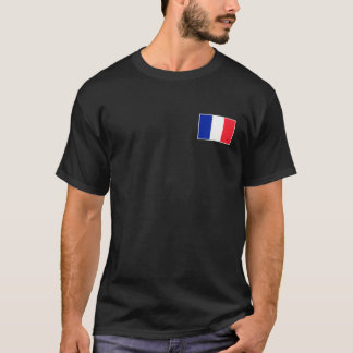 Frankreichs Flagge mit Vintagen französischen Farb T-Shirt