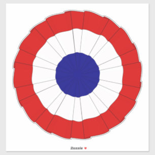 Frankreichs Nationalcockade Aufkleber