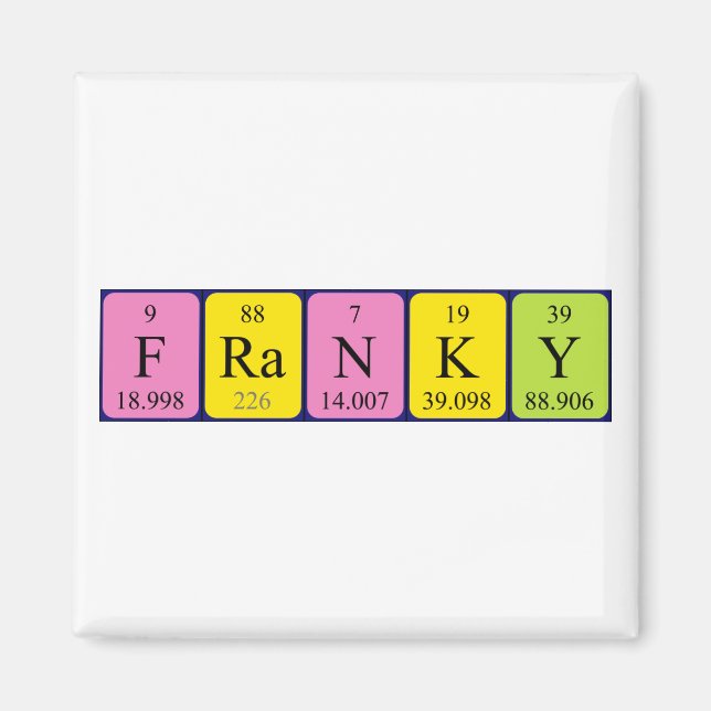 Frankreichs Periodenmagnet Magnet (Vorne)