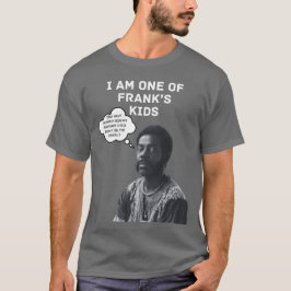 Franks Kinder dunkelgraues Shirt/weißer Text T-Shirt