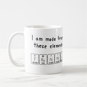 Franny Namen-Tasse periodischer Tabelle Kaffeetasse