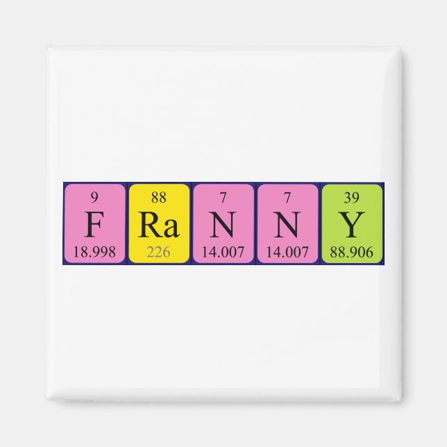 Franny Periodenmagnet Magnet (Vorne)