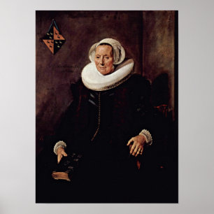 Frans Hals - Ehefrau von Pieter Jacobsz Poster