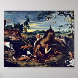 Frans Snyders - Hirschjagd Poster