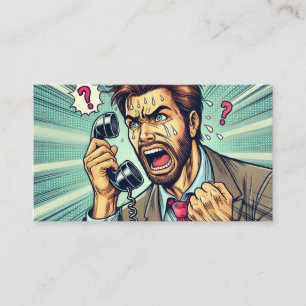 Frantic Call" Telefonnummerkarte