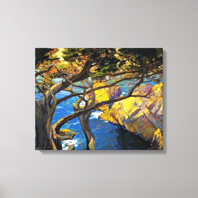 Franz Bischoff - Geborene Bäume, Monterey Leinwanddruck (Vorderseite)