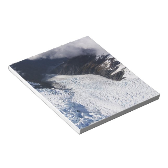 Franz Josef Glacier Aerial View, Neuseeland Notizblock (angewinkelt)