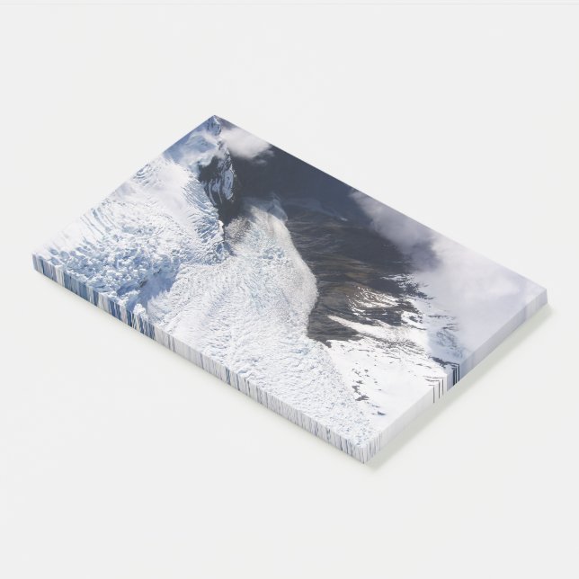 Franz Josef Glacier Aerial View, Neuseeland Post-it Klebezettel (angewinkelt)