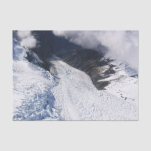 Franz Josef Glacier Aerial View, Neuseeland Seidenpapier