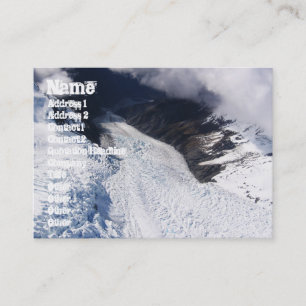 Franz Josef Glacier Aerial View, Neuseeland Visitenkarte