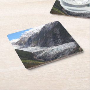 Franz Josef Glacier, Neuseeland Rechteckiger Pappuntersetzer