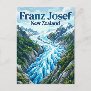 Franz-Josef-Gletscher Neuseeland Postkarte