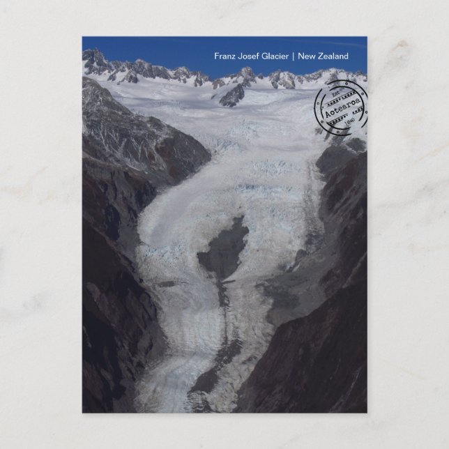 Franz Josef Gletscher (Neuseeland) Postkarte (Vorderseite)
