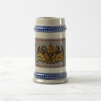 Franz Joseph I von Österreich Ungarn Bierglas