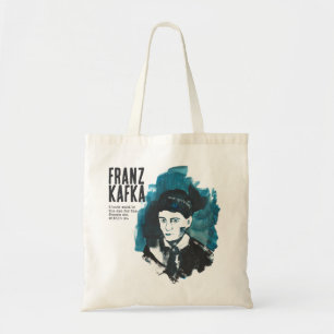 Franz Kafka Portrait mit benutzerdefiniertem Text Tragetasche