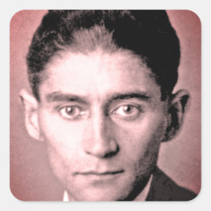 Franz Kafka Quadratischer Aufkleber