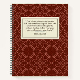 Franz Kafka Quote Writer's Notizbuch