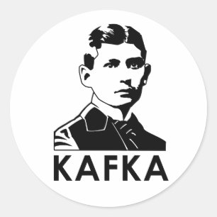 Franz Kafka Runder Aufkleber