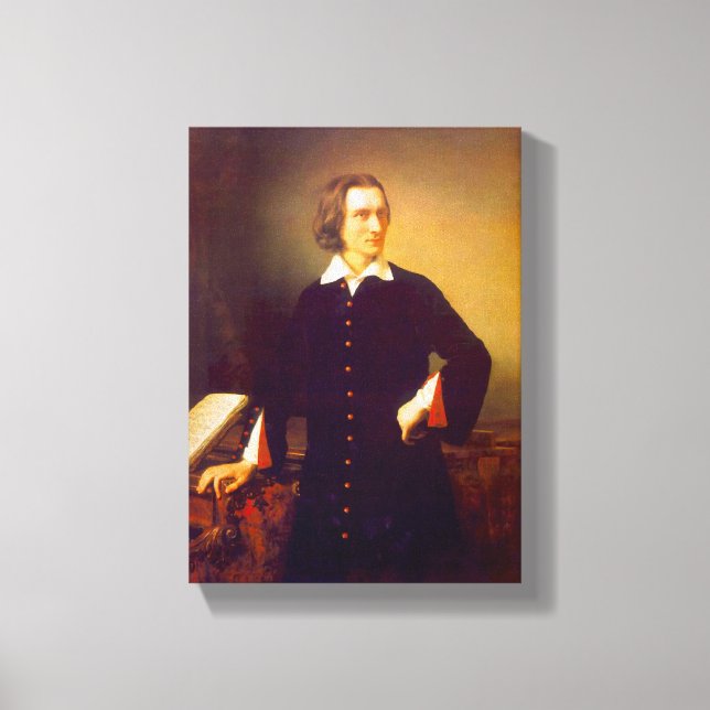 Franz Liszt de M. Barabas Toile emboutie Imprimer (Recto)