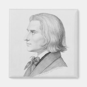 Franz Liszt, graviert durch Gonzenbach Magnet