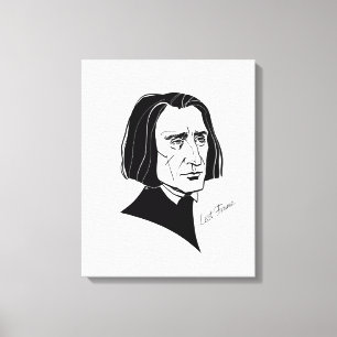 Franz Liszt Leinwanddruck
