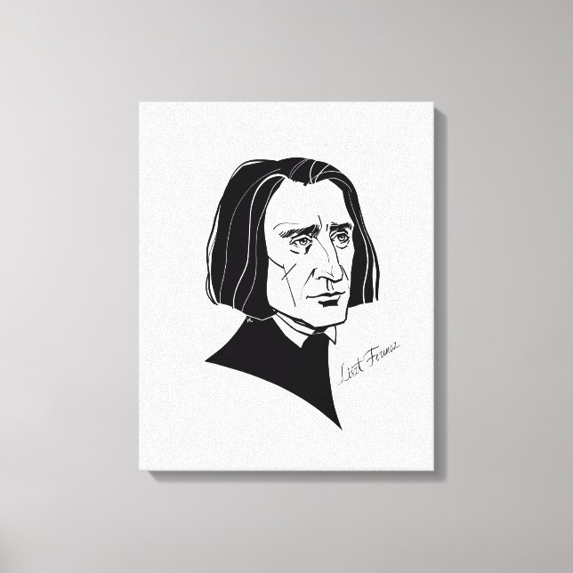 Franz Liszt Leinwanddruck (Vorderseite)