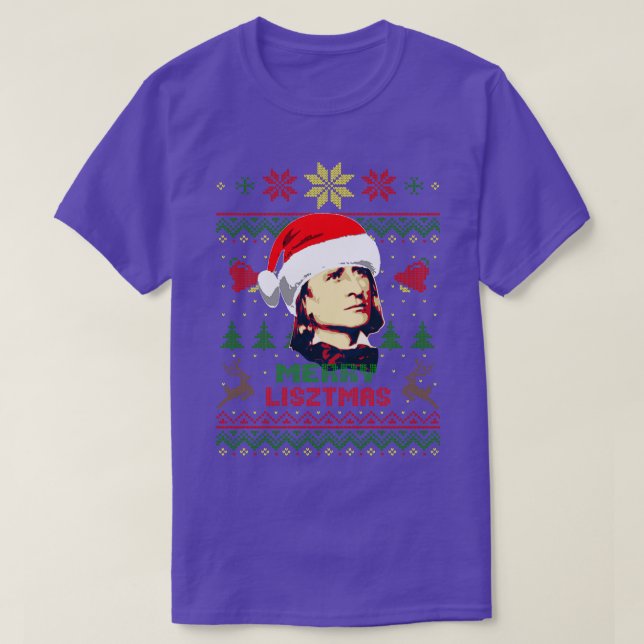 Franz Liszt Merry Lisztmas T-Shirt (Design vorne)