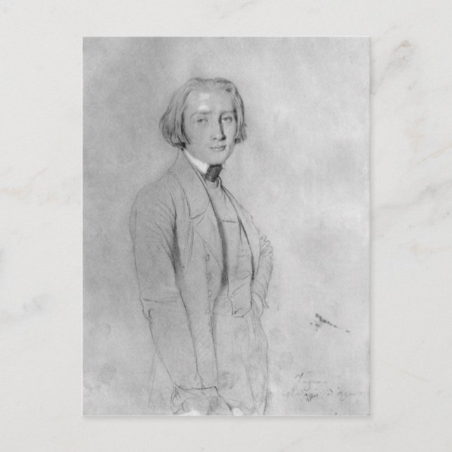Franz Liszt Rom, 29. Mai 1839 Postkarte (Vorderseite)