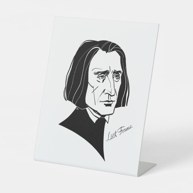 Franz Liszt Sockelschild (Vorderseite)