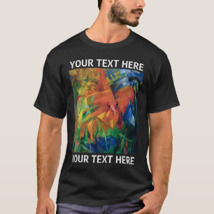 Franz Marc Animals in einem landschaftlich-schwarz T-Shirt