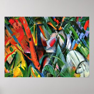 Franz Marc Art: Im Regen Poster