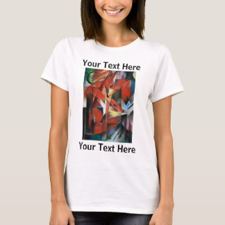 Franz Marc Berühmtes Malen der Füchse T - Shirt