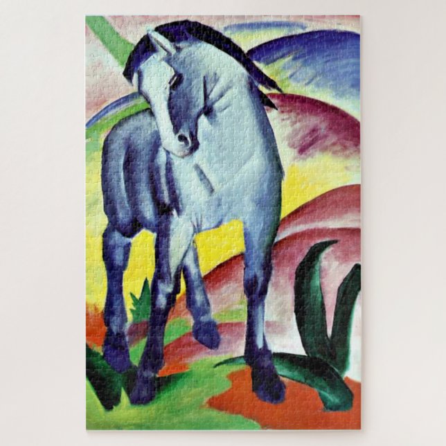 Franz Marc - Blaues Pferd I (Vertikal)