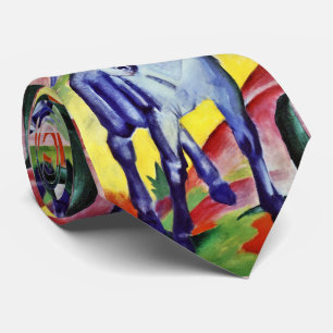 Franz Marc Blaues Pferd Vintage Kunstmalerei Krawatte