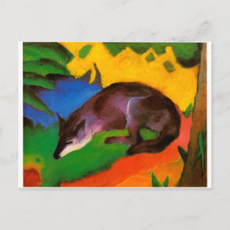 Franz Marc Blue Black Fox Postkarte