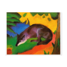 Franz Marc Blue Black Fox