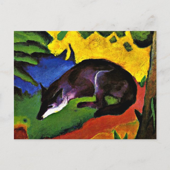 Franz Marc - Blue Fox Postkarte (Vorderseite)