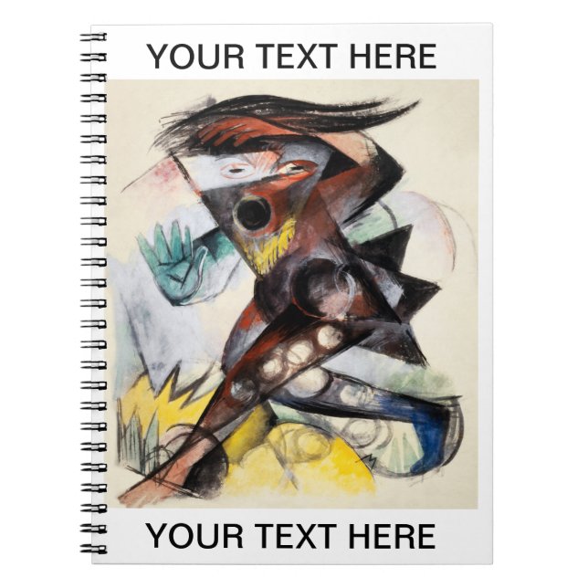 Franz Marc Caliban Personalisiert-Foto-Notebook Notizblock (Vorderseite)