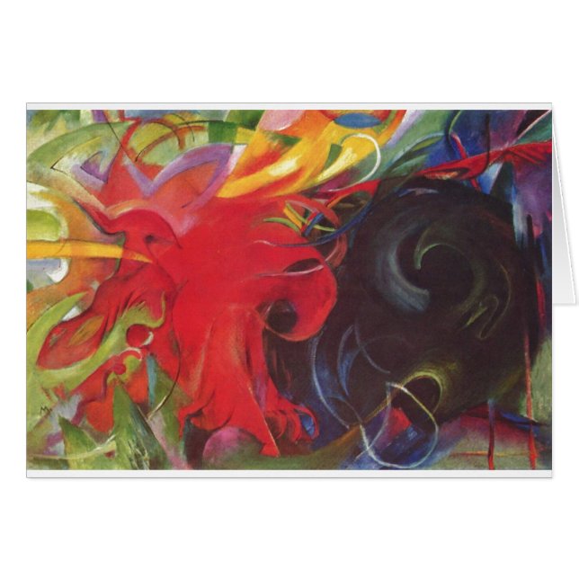 Franz Marc - das Kämpfen bildet das 1914 (Vorderseite (Horizontal))