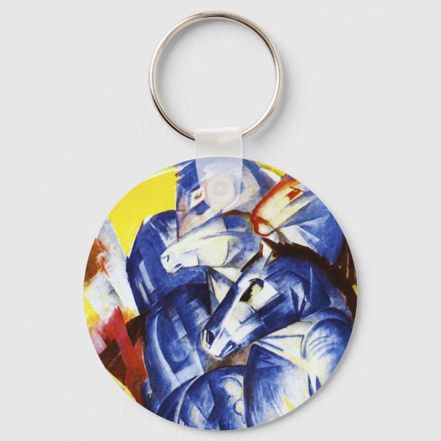 Franz Marc Der Turm der Blauen Pferde Schlüsselket Schlüsselanhänger (Vorderseite)