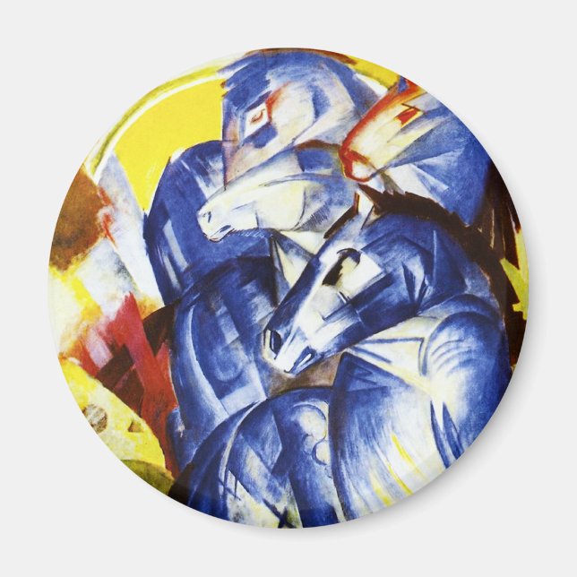 Franz Marc Der Turm des Magnet der Blauen Pferde (Vorne)