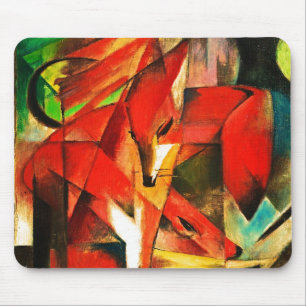 Franz Marc Die Füchse Rotfuchs Moderne Kunstmalere Mousepad