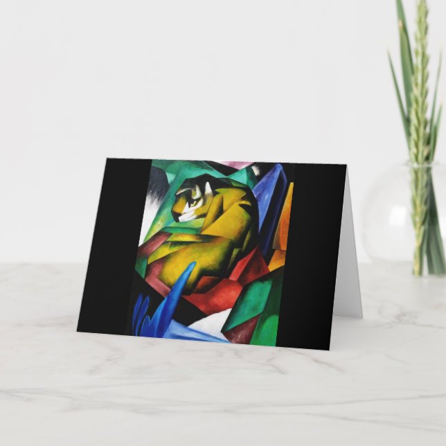 Franz Marc, Fine Art Tiger Karte (Vorderseite)