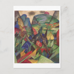 Franz Marc - Füchse 1913 Leinwand Red Fox Sly Postkarte