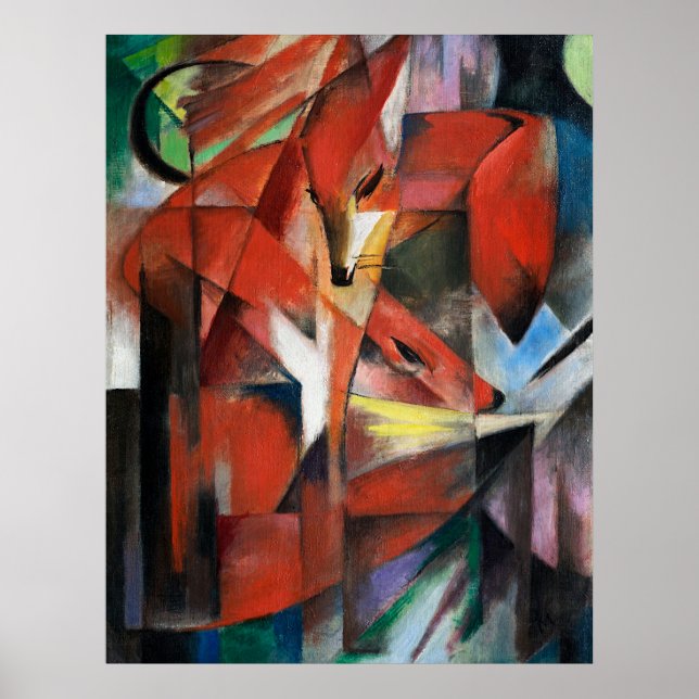 Franz Marc | Füchse (1913) Poster (Vorne)