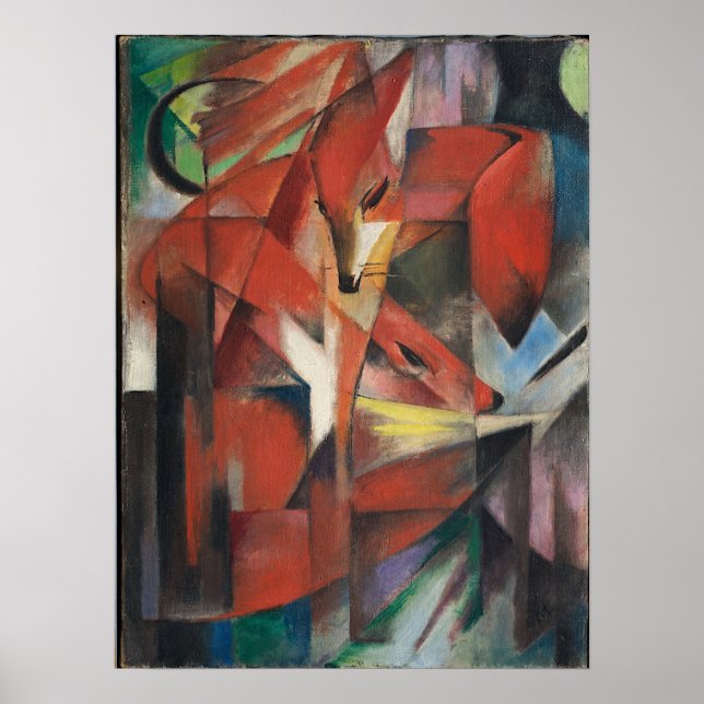 Franz Marc - Füchse, 1913 Poster (Vorne)