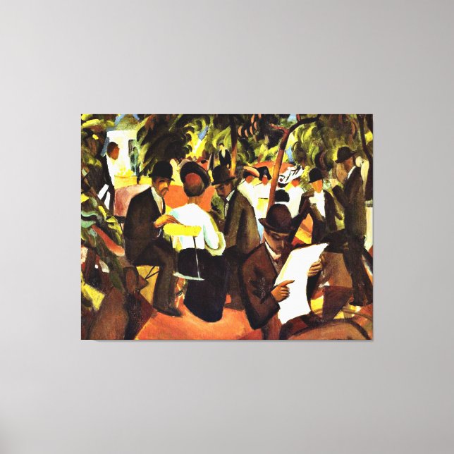 Franz Marc - Garden Restaurant Leinwanddruck (Vorderseite)