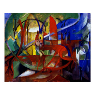Franz Marc - Gazellen Poster