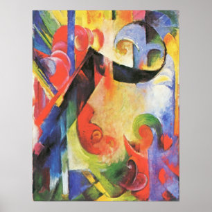 Franz Marc - gebrochene Formen Poster