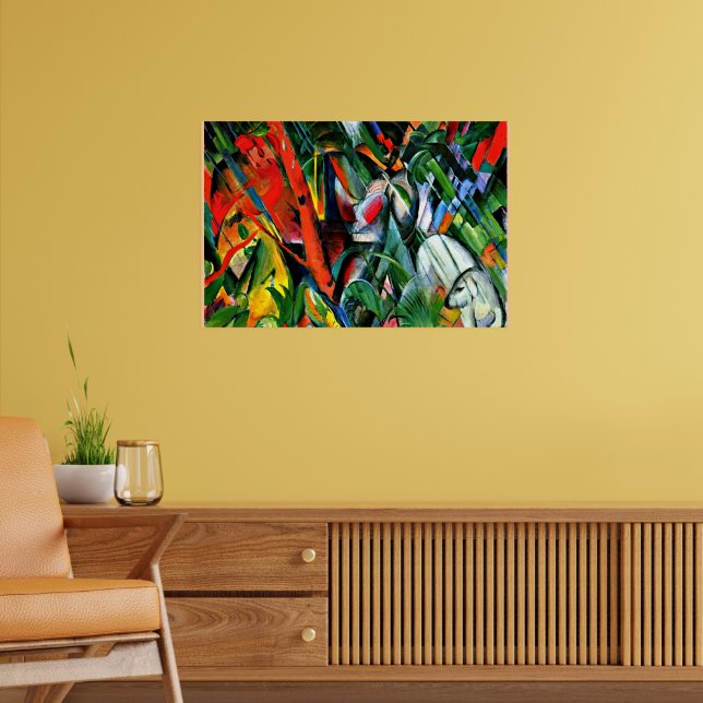 Franz Marc - Im Regen - 1912 Poster (Wohnzimmer 2)